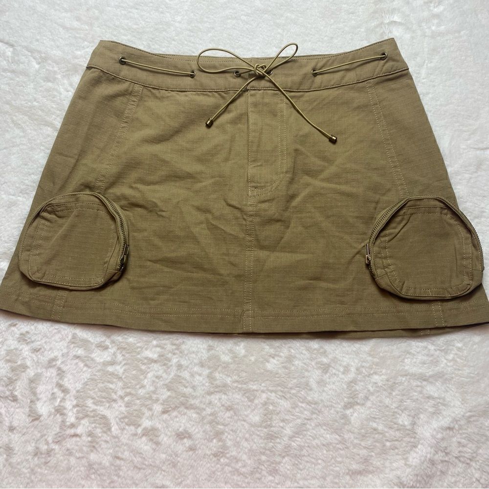 Princess Polly New With Tags Rolleston Cargo Mini Skirt Color Camel Size 6